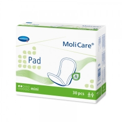 MoliCare Pad - speciální inkontinenční vložky při lehkém úniku moči - UNISEX - 2 kapky - Mini, 30 ks/bal. 