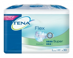 Tena Flex Super - plenkové kalhotky s elastickým pásem (vyšší savost) - balení