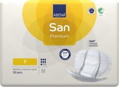 Abri San Premium - vložné pleny anatomicky tvarované - 7 - savost 2100 ml, 30 ks/ bal. - Midi no.7 - savost 2100 ml, 30 ks/ bal.